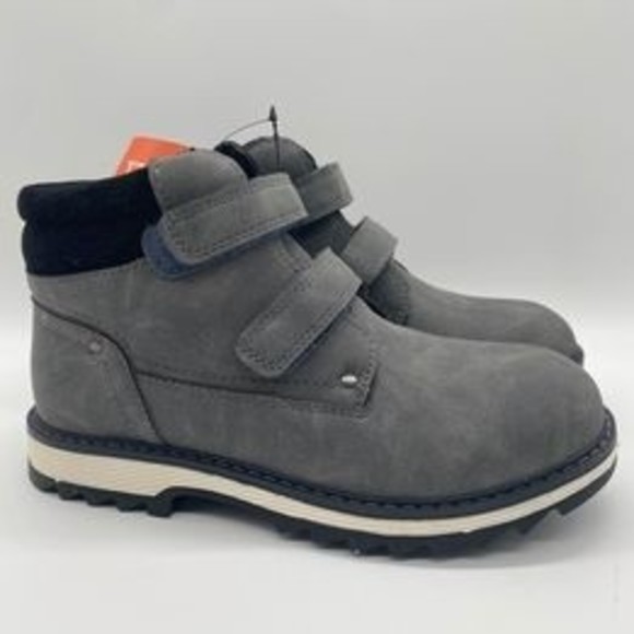 TZJS Shoes New Tzjs Kids Hiking Work Boots For Boys Gray Size 3lk